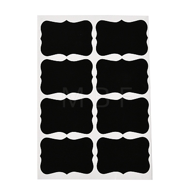 Rectangle Blank Dry-Erase Reusable Waterproof PVC Adhesive Sticker DIY-I073-02-1