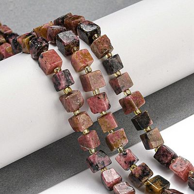 Natural Rhodonite Beads Strands G-G053-B11-01B-1