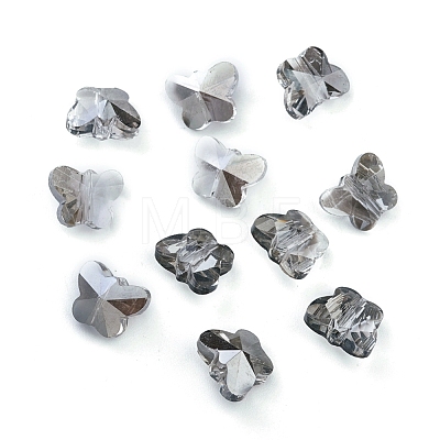 Transparent Electroplate Glass Beads GLAA-P037-02A-PL02-1