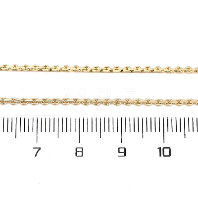 Brass Link Chain Necklaces for Women NJEW-D302-13G-1