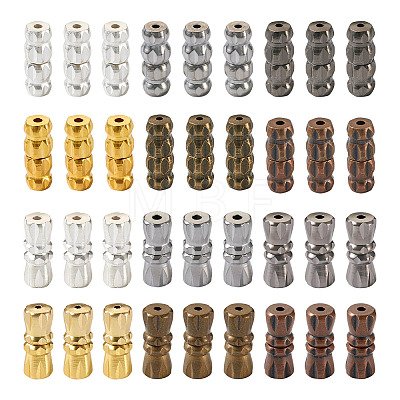 Kissitty 120 Sets 12 Styles Brass Screw Clasps KK-KS0001-24-1