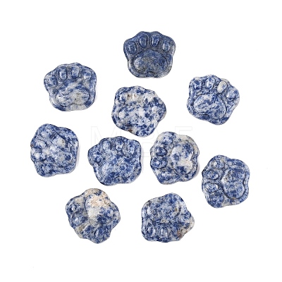 Natural Blue Spot Jasper Carved Cabochons G-I395-A06-1