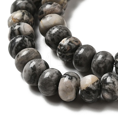 Natural Map Stone Beads Strands G-D481-18-1