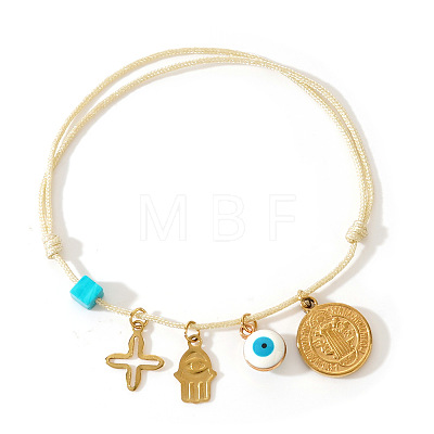 304 Stainless Steel & Resin Charm Bracelets XX1632-5-1