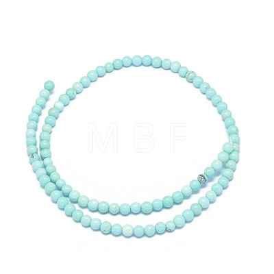 Natural Magnesite Beads Strands G-F604-04-4mm-1