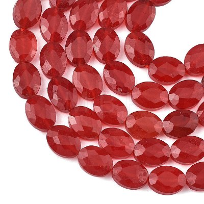 Natural Dyed White Jade Beads Strands G-H349-A01-24A-1