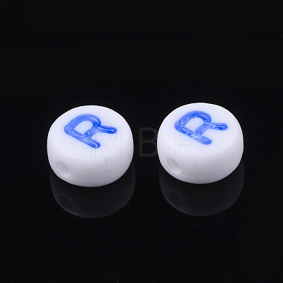 Initial Acrylic Beads OACR-E001-20R-1