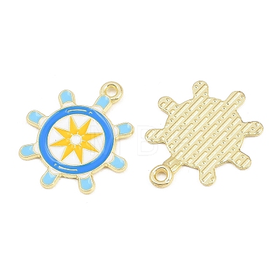 Alloy Enamel Pendants FIND-E057-01A-1
