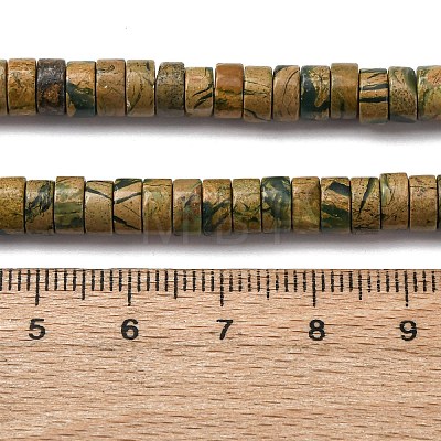 Natural Verdite Stone Beads Strands G-L624-I11-3x6mm-1
