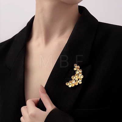 Flower Alloy Brooch for Backpack Clothes PW-WG99185-01-1