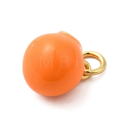 Brass Enamel Charms KK-P303-06B-G-1