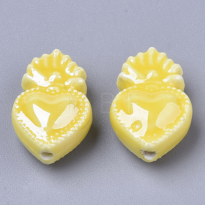 Handmade Porcelain Beads PORC-T005-005I-1