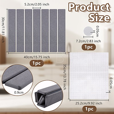 Rectangle Diatomaceous Earth Bathroom Mat AJEW-WH0556-50B-1