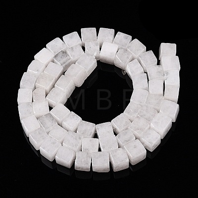 Natural White Jade Beads Strands G-T139-6x6-30A-1