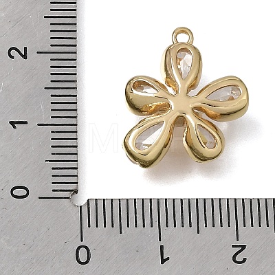 Brass Pave Cubic Zirconia Pendant Cabochon Settings CU-CBAC809-05G-1