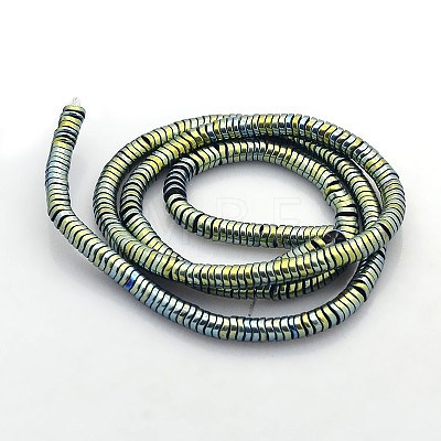 Electroplate Non-magnetic Synthetic Hematite Beads Strands G-J216A-07-1