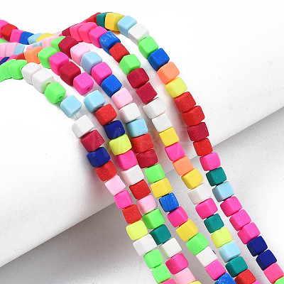 Handmade Polymer Clay Beads Strands X-CLAY-N008-061-10-1