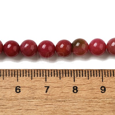 Dyed Natural Malaysia Jade Beads Strands G-G021-02A-15-1