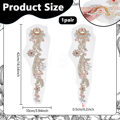 Polyester Flower DIY-WH0622-651-1