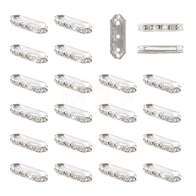 100Pcs 3-Hole Iron Grade A Rhinestone Bridge Spacers RB-SW0001-02-1