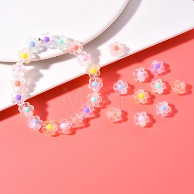 60pcs 6 Colors Transparent Acrylic Beads TACR-CC0001-01-1