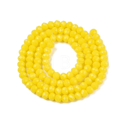 Opaque Solid Color Imitation Jade Glass Beads Strands EGLA-A044-P3mm-D04-1