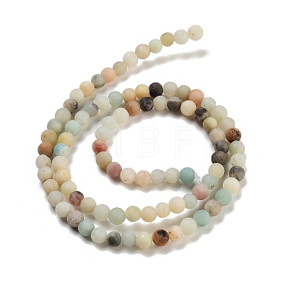 Natural Flower Amazonite Beads Strands X-G-G697-F05-4mm-01-1