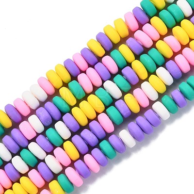 Handmade Polymer Clay Beads Strands X-CLAY-N008-008L-1