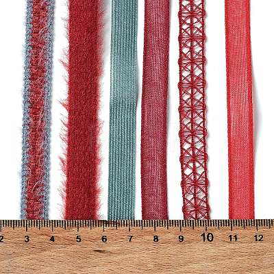 18 Yards 6 Styles Polyester Ribbon SRIB-C001-D09-1