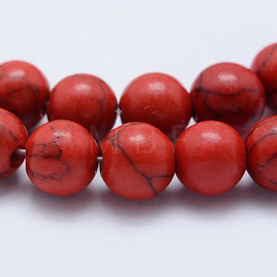 Synthetic Turquoise Beads Strands G-F531-12mm-J02-1