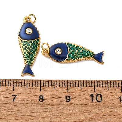 304 Stainless Steel Enamel Pendants STAS-H475-07G-1