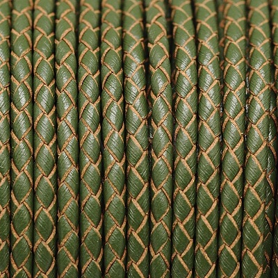 Braided Leather Cord WL-E019-3mm-15-1