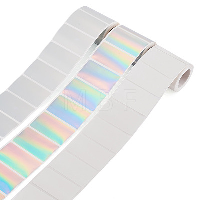 3 Rolls 3 Styles Vinyl Plastic Printable Holographic Stickers OFST-TA0001-10F-1