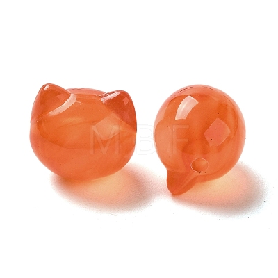 Two Tone Transparent Acrylic Beads TACR-P008-01B-08-1