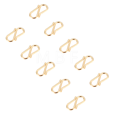 Unicraftale 304 Stainless Steel S Hook Clasps STAS-UN0004-91G-1
