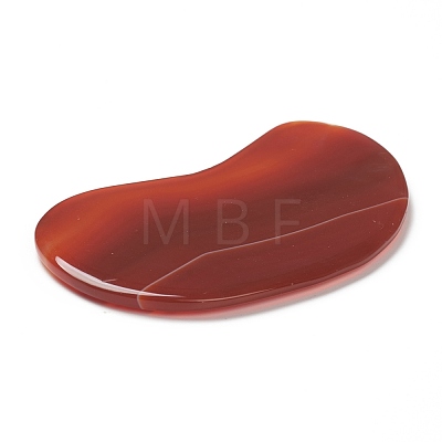 Dyed & Heated Natural Agate Gua Sha Boards AJEW-H112-02-1