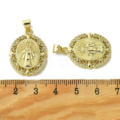 Brass Micro Pave Cubic Zirconia Pendants KK-H472-53M-G-1