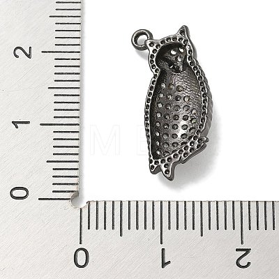 Rack Plating Brass Micro Pave Cubic Zirconia Pendants KK-L224-056B-1