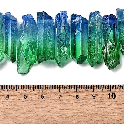 Two Tone Natural Quartz Crystal Beads Strands G-Z131-K01-06-1