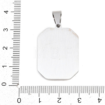 304 Stainless Steel Pendants STAS-B137-12P-1
