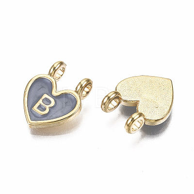 Alloy Enamel Charms ENAM-T012-02B-RS-1