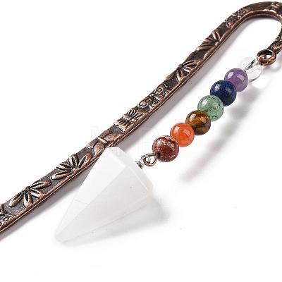 Natural Quartz Crystal Bookmark AJEW-C025-01J-1