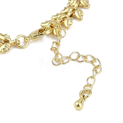 Rack Plating Brass Bracelets for Women BJEW-K244-07G-1