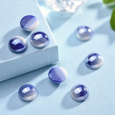 Opaque Glass Cabochons GGLA-S038-12D-8mm-1