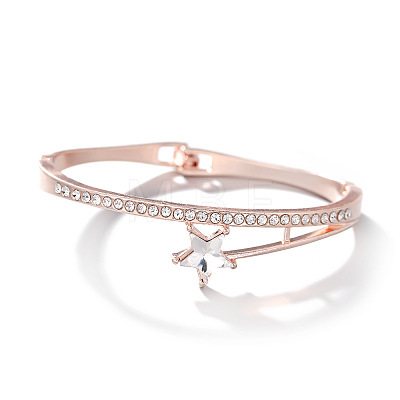 Alloy & Crystal Rhinestone Hinged Bangles for Women FS-WG22ADC-03-1