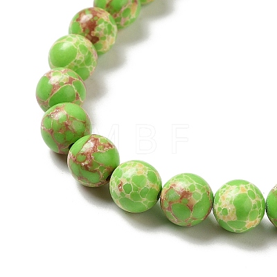 Synthetic Imperial Jasper Dyed Beads Strands G-P507-01A-04-1