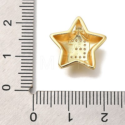 Rack Plating Brass Micro Pave Cubic Zirconia Pendants KK-I722-05G-E-1