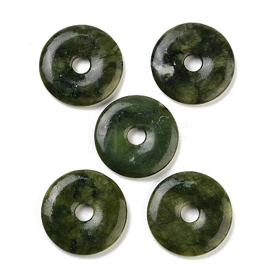 Natural Southern Jade Pendants G-K099-40mm-03-1