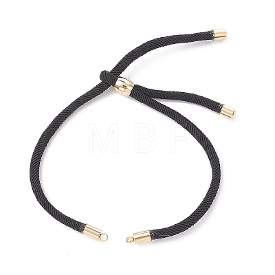 3MM Round Nylon Twisted Cord Slider Bracelet Making AJEW-JB01467-02-1