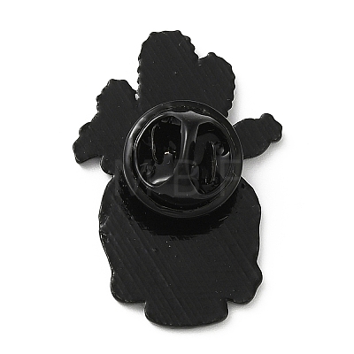 Black Alloy Brooch JEWB-Z011-02D-EB-1